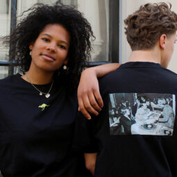 Retro DJ Tee - Black/Kangaroo Yellow