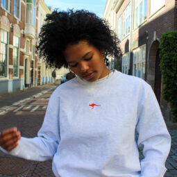 Comfort Sweater - Grey/Red